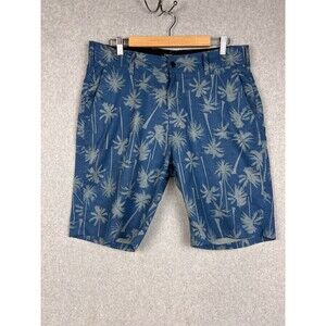 Trunks Mens Performance Multi-Functional Shorts Casual Swim Size 34 Blue Palms
